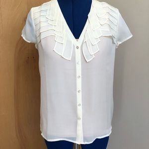 Classic cream/ivory silk blouse